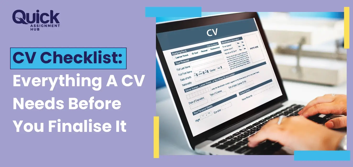 CV Checklist: Everything A CV Needs Before You Finalise It