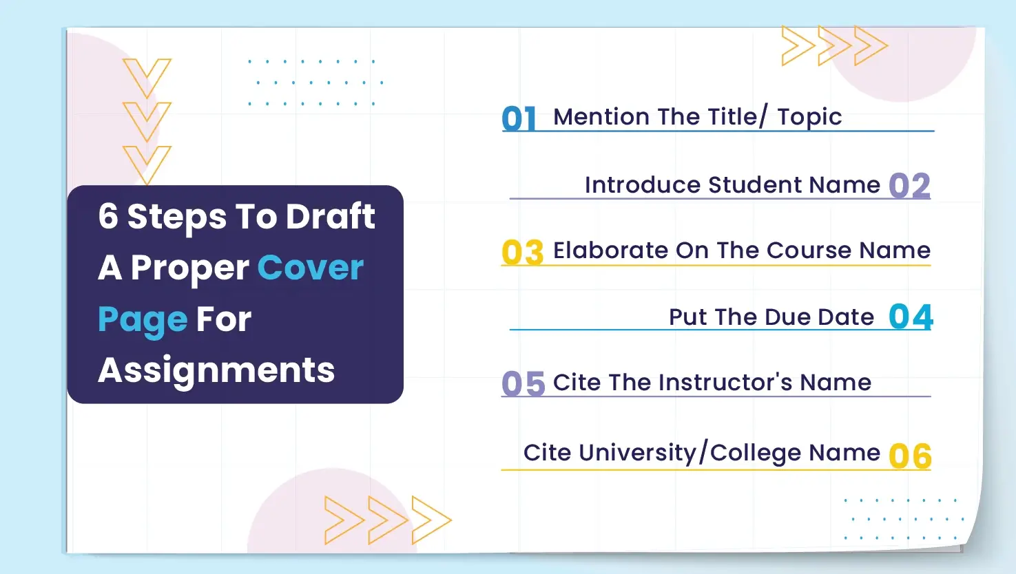 6 Steps To Writing A Great Assignment Cover Page