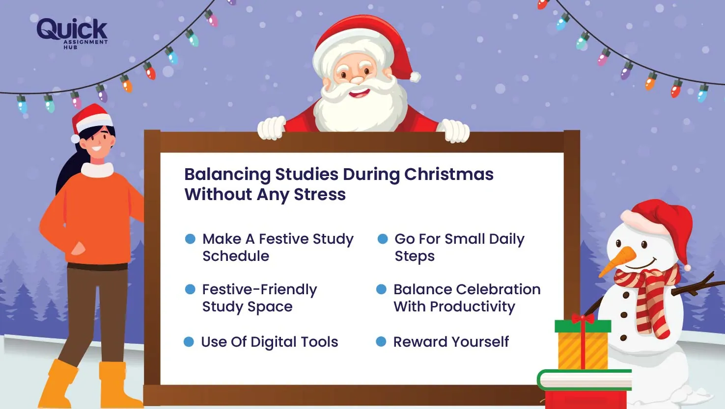 tips to balance studies and christmas fun