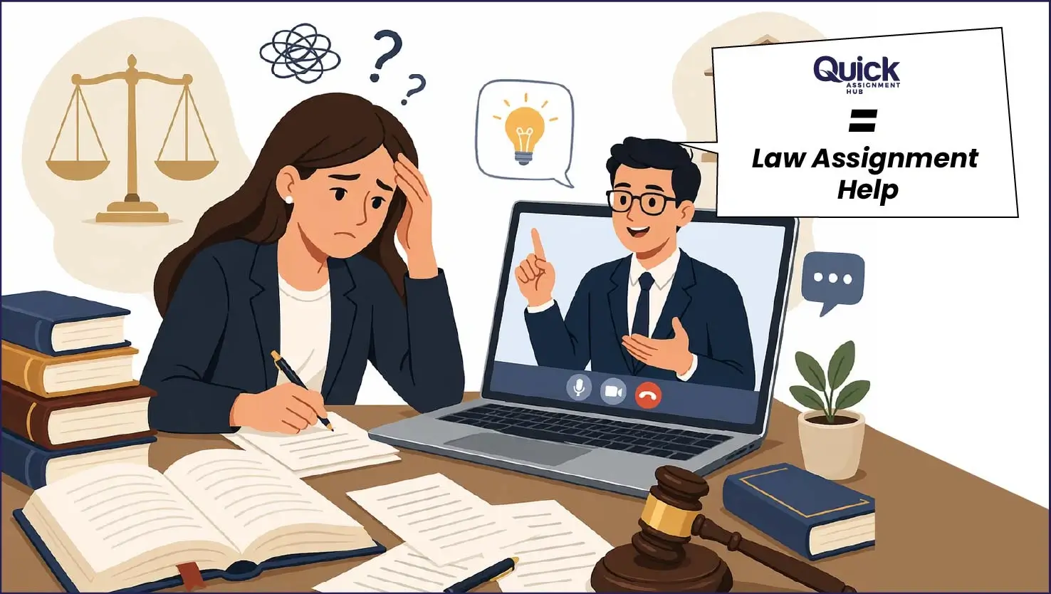 score 80% in law assignment